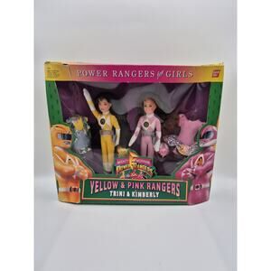 Mighty Morphin Power Rangers For Girls Yellow (Trini) & Pink (Kimberly) New